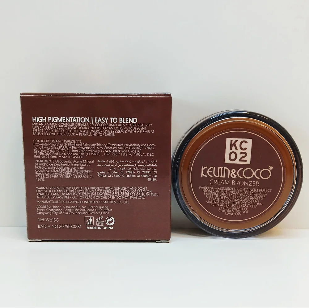 Kevin & Coco Cream Bronzer Sun-Kissed Beachy Bronzed Finish Eaay to Blend #02